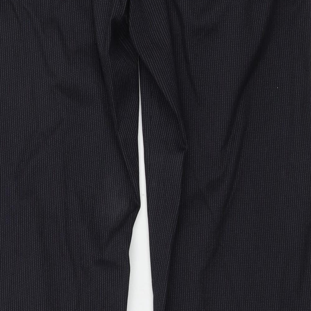 Burton Mens Blue Striped Trousers Size 30 in L30 in