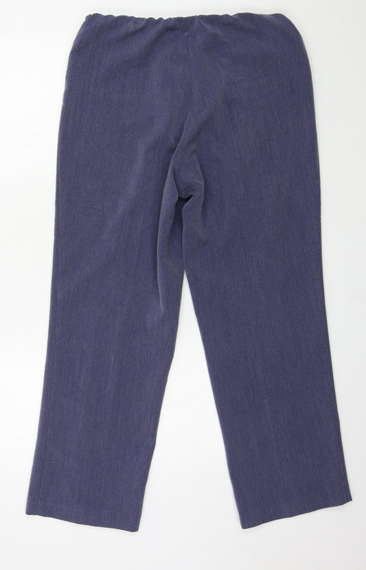 Classic Womens Blue Trousers Size 12 L26 in