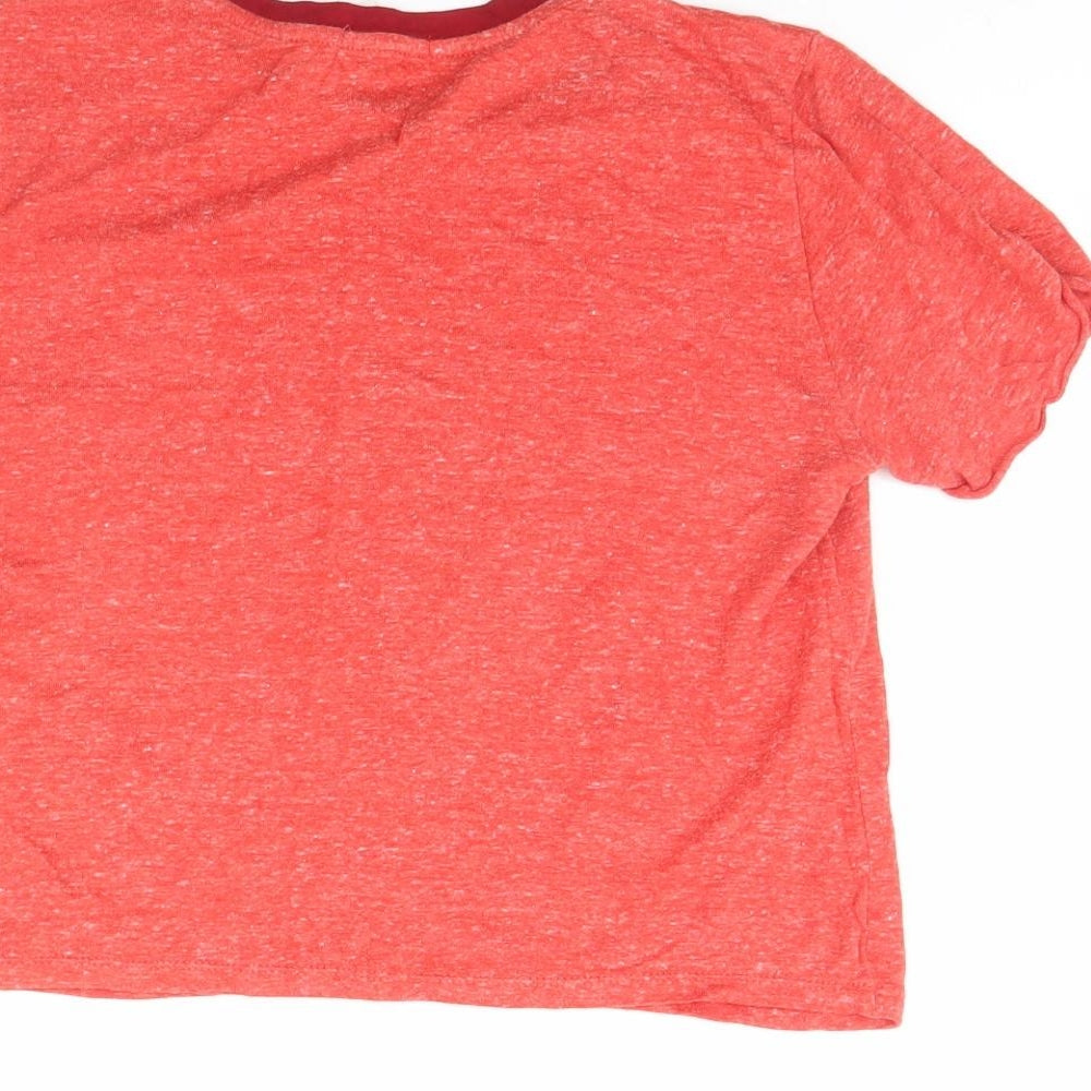 FOREVER 21 Womens Red Basic T-Shirt Size S