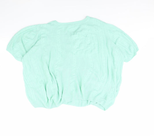 TU Womens Green Pullover Jumper Size 16