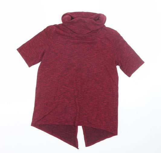 Womens UK Size 8 Miss Selfridge Red Basic T-Shirt