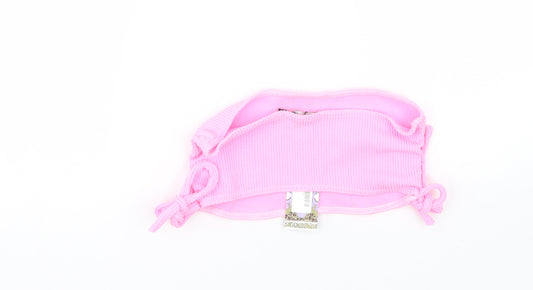 Boohoo Womens Pink Cropped Tank Size 12