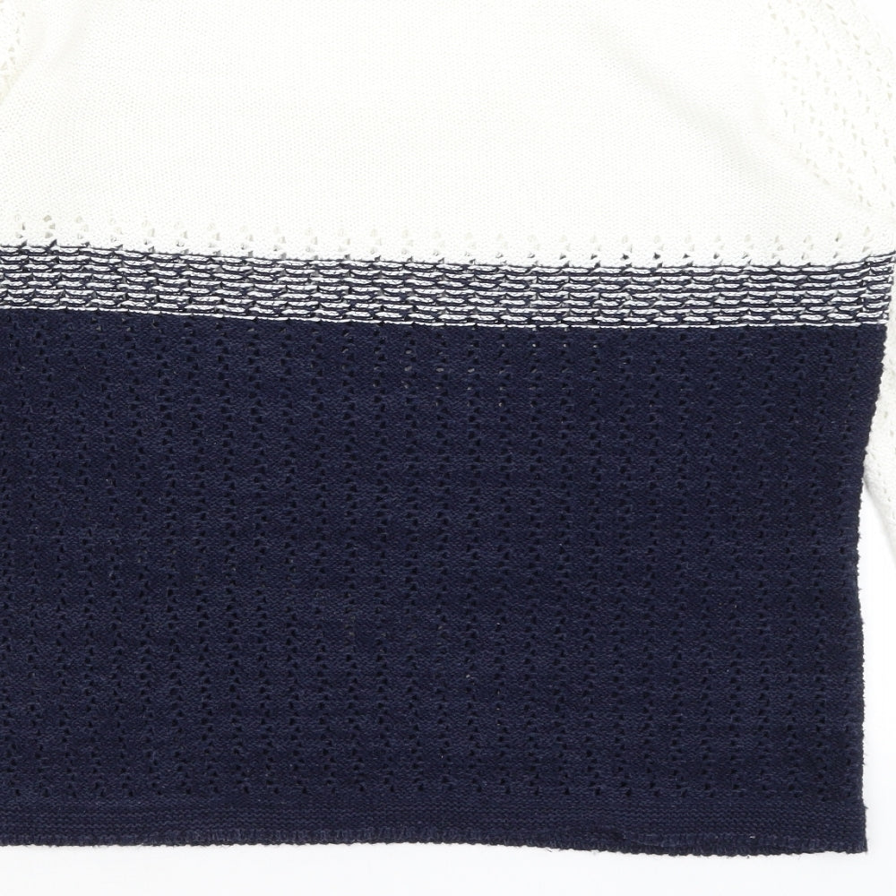 Womens UK Size M Sweater Shop White Pullover Jumper
