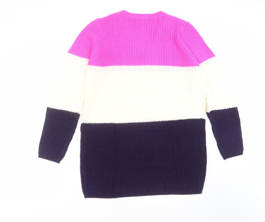 Womens UK Size 12 Studio Multicoloured Pullover Jumper