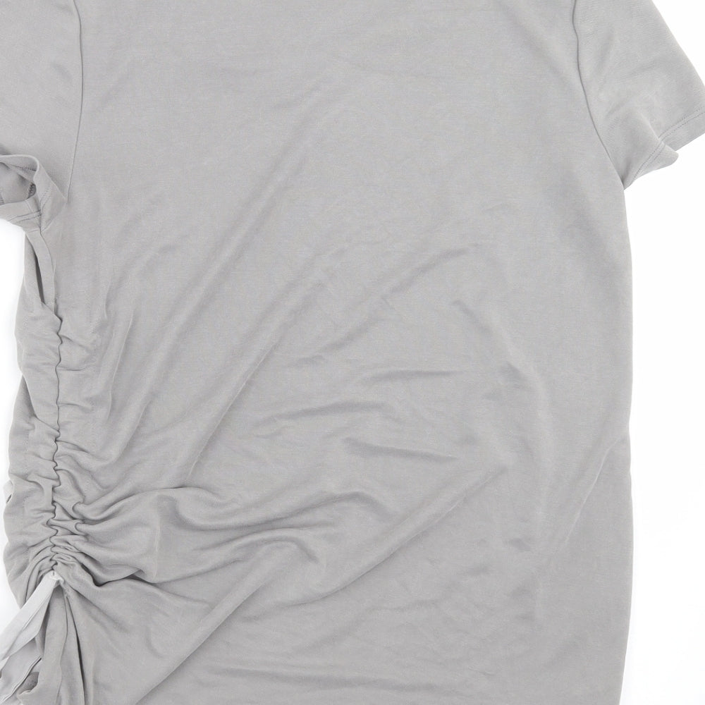 Womens UK Size 12 Roman Grey Basic T-Shirt