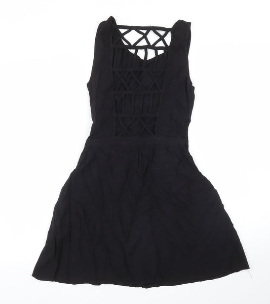 H&M Womens Black A-Line Size 8