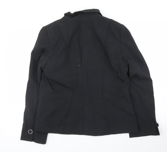 M&S Womens Grey Jacket Blazer Size 14