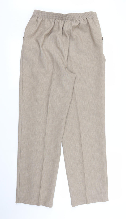 Womens UK Size 12 M&S Regular Fit Brown Trousers