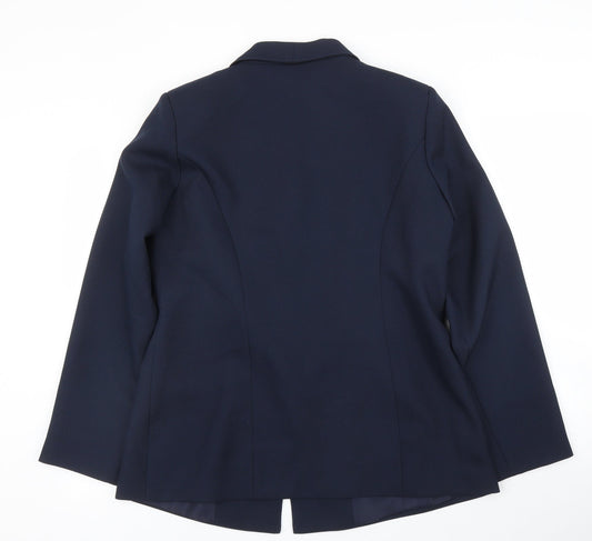 Damart Womens Blue   Jacket Suit Jacket Size 14