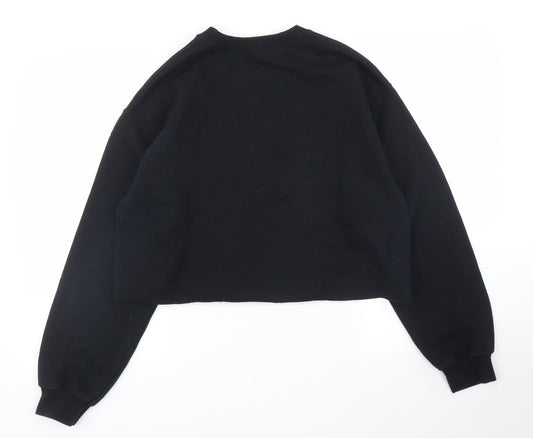 Topshop Womens Black Pullover Jumper Size M