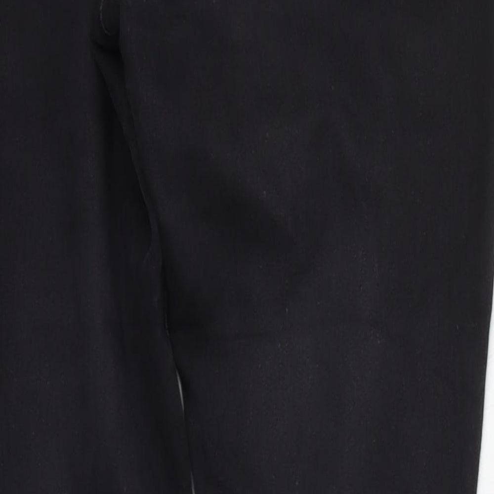 Denim & Co. Womens Grey Straight Jeans Size 12 L25 in