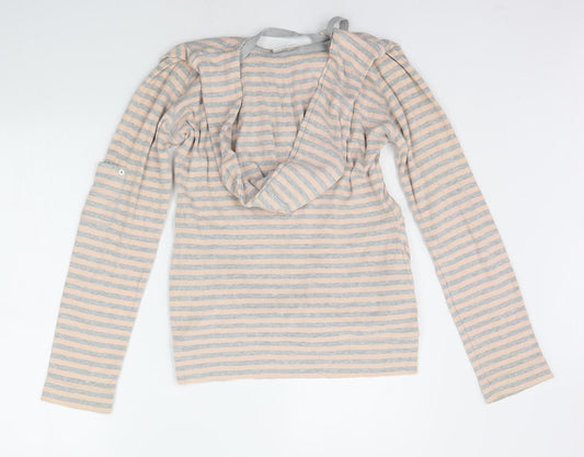 NEXT Womens Beige Striped Jumper Dress Size 10