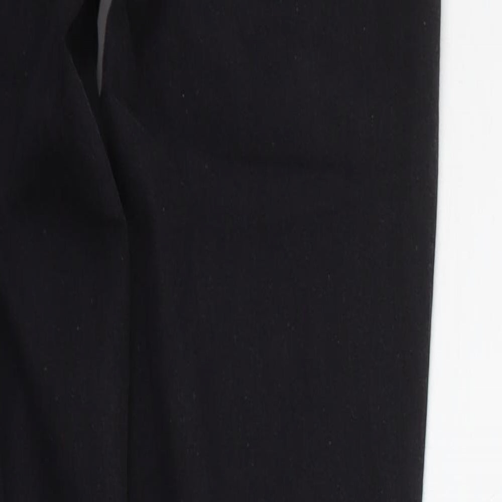 Brand and care label for Denim & Co. women’s grey straight jeans, size UK 10, 30-inch leg