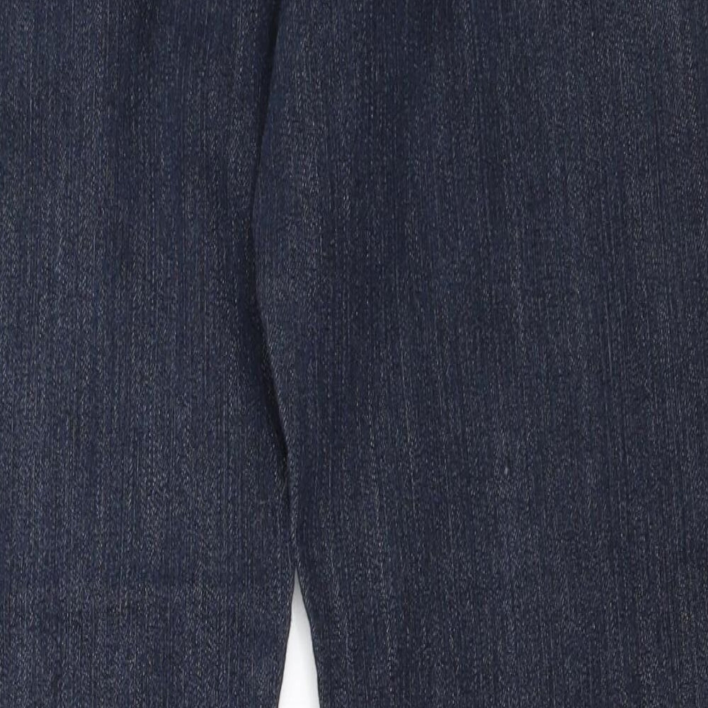 M2B Womens Blue Denim Straight Jeans Size 10 L27 in