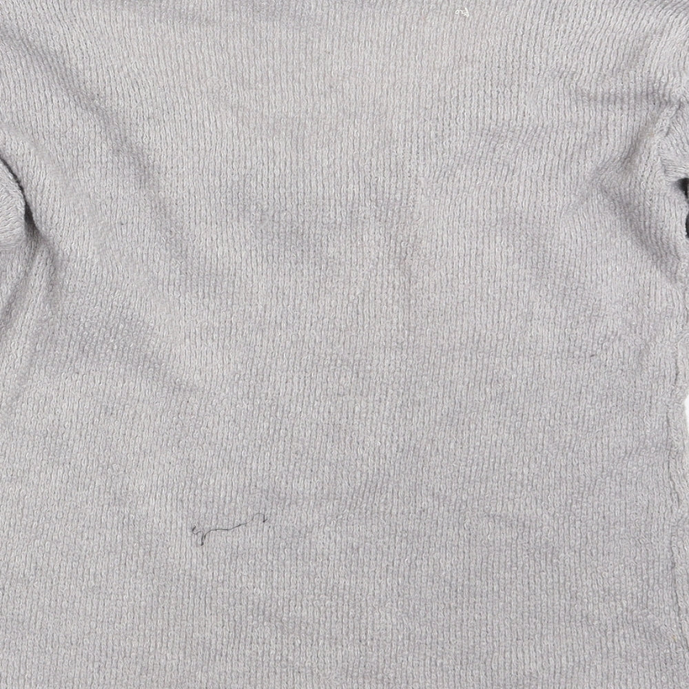 Womens UK Size L Preworn Grey Pullover Jumper