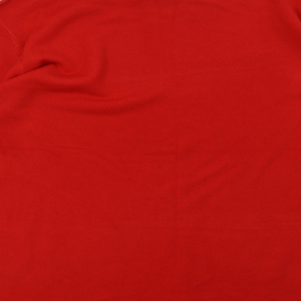 Primark Womens Red Pullover Sweatshirt Size M