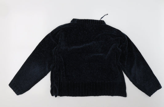 Womens UK Size M Marks and Spencer Blue Pullover Sweatshirt