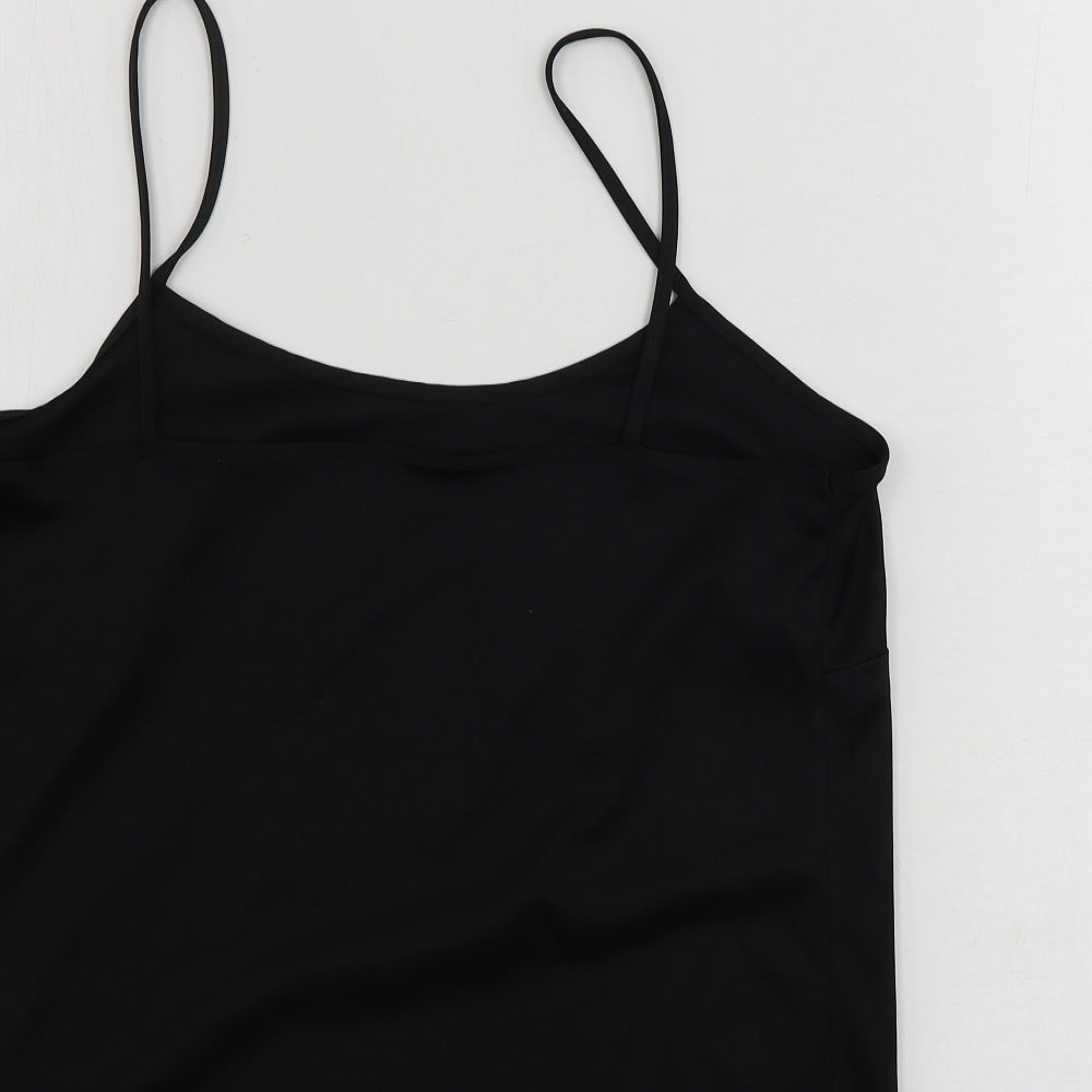 Womens UK Size 12 Preworn Black Basic Tank