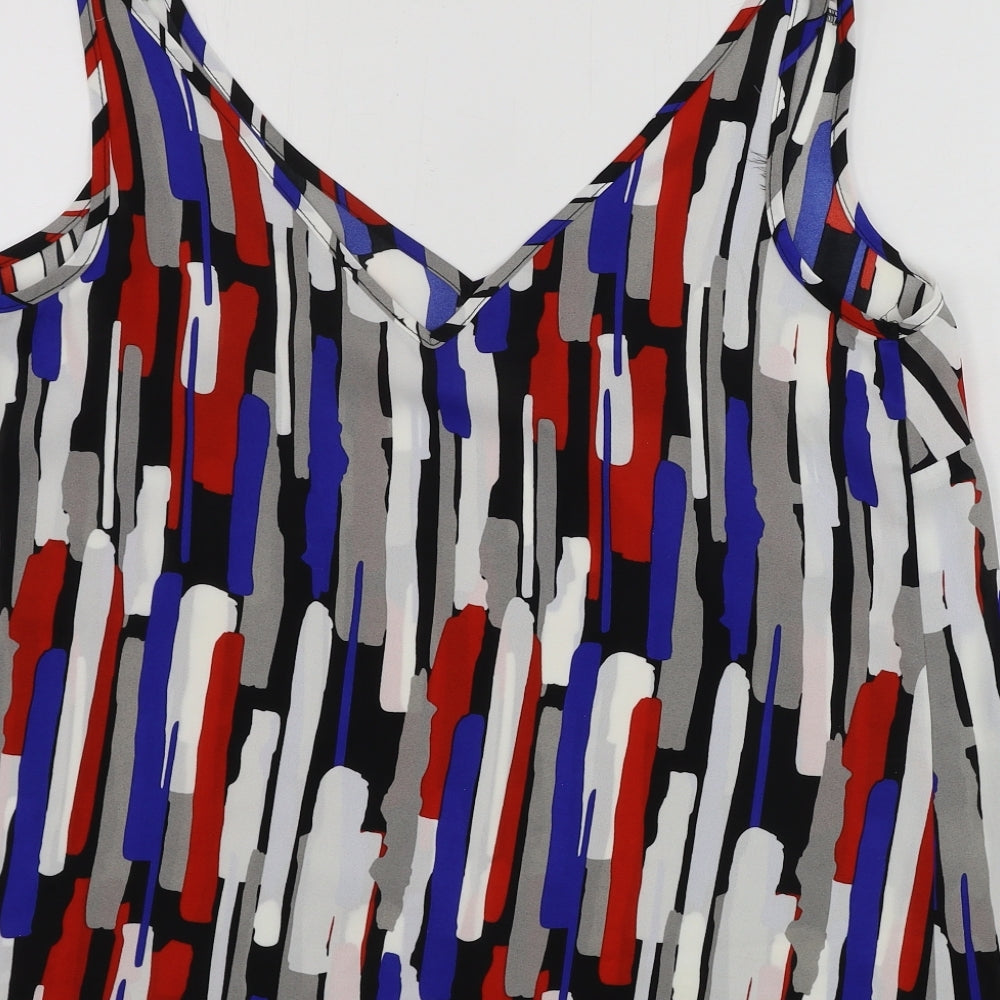 Matalan Womens Grey Geometric Basic Tank Size 12