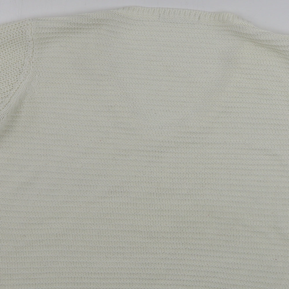 TU Womens Ivory Pullover Jumper Size 14