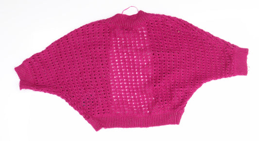 Womens UK Size S H&M Pink Cardigan Jumper