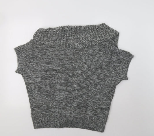 Womens UK Size S Wallis Grey Cardigan Jumper