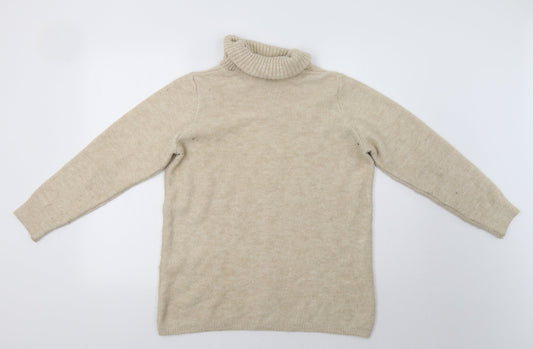 Womens UK Size S Peacocs Beige Pullover Jumper