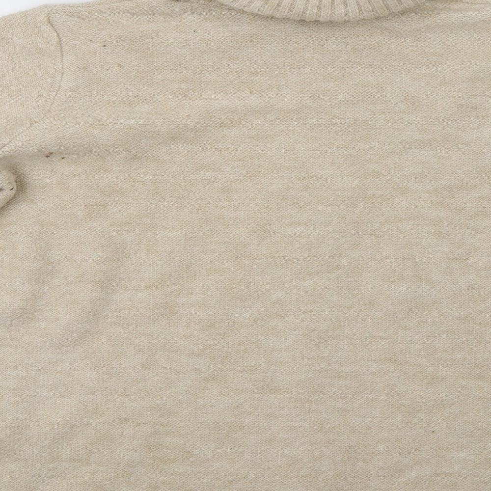 Womens UK Size S Peacocs Beige Pullover Jumper