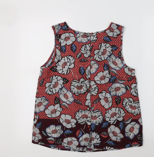 Womens UK Size 10 New Look Multicoloured Basic Tank