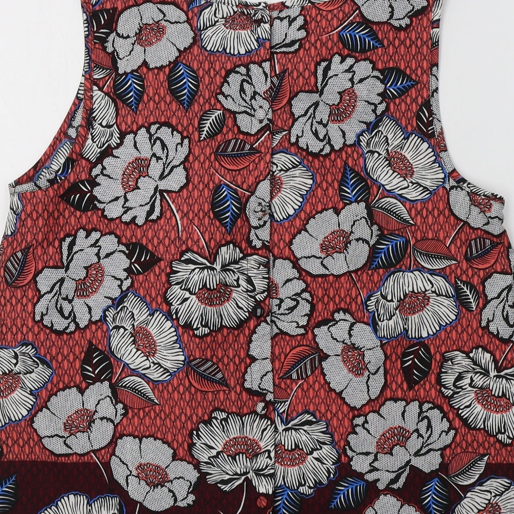 Womens UK Size 10 New Look Multicoloured Basic Tank