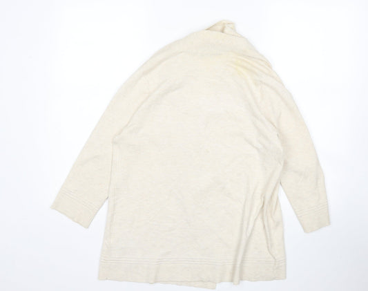 M&S Womens Beige Cardigan Jumper Size 12