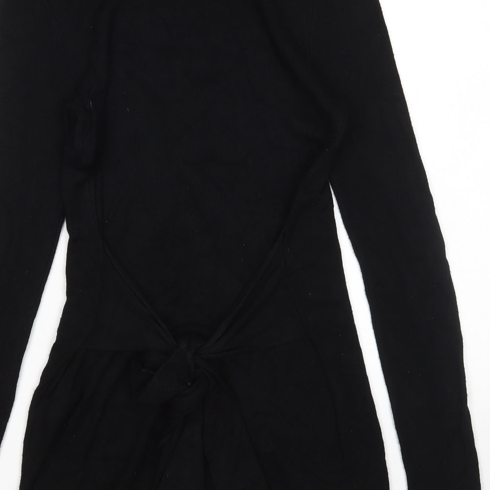 Womens UK Size 8 Warehouse Black Pullover Jumper