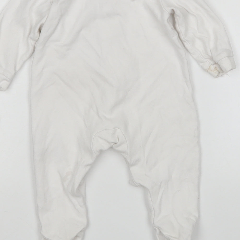 George Baby White Babygrow One-Piece Size 3-6 Months
