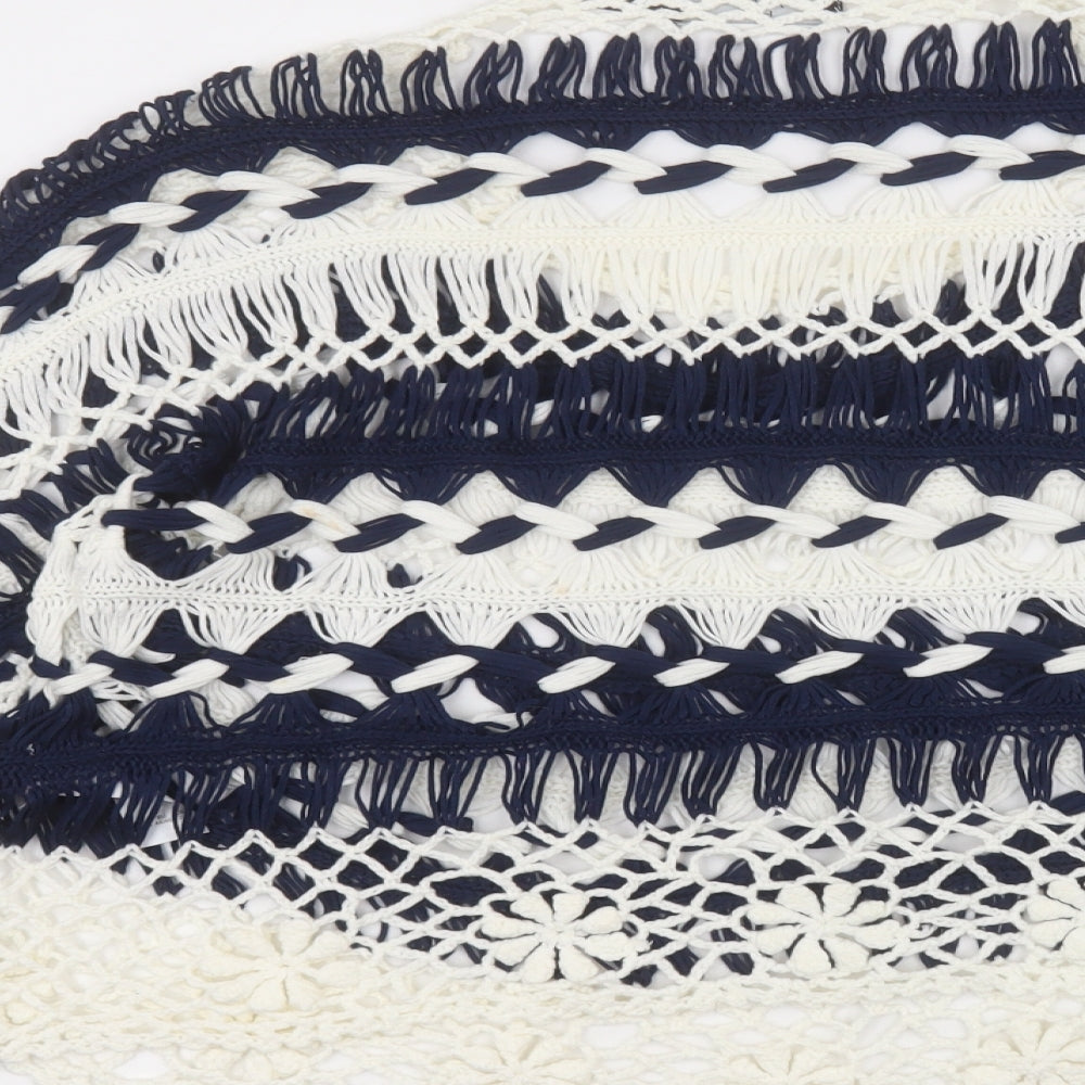 Joanna Hope Womens White Striped Pullover Jumper Size 16