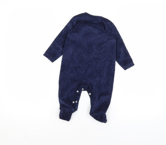 Primark Baby Blue Solid Babydoll One Piece Size 6-9 Months