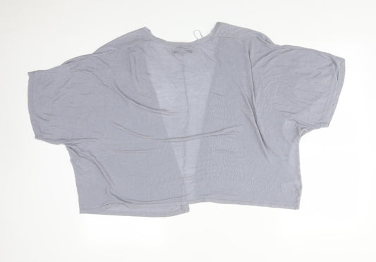 Womens UK Size L Papaya Grey Cardigan Jumper