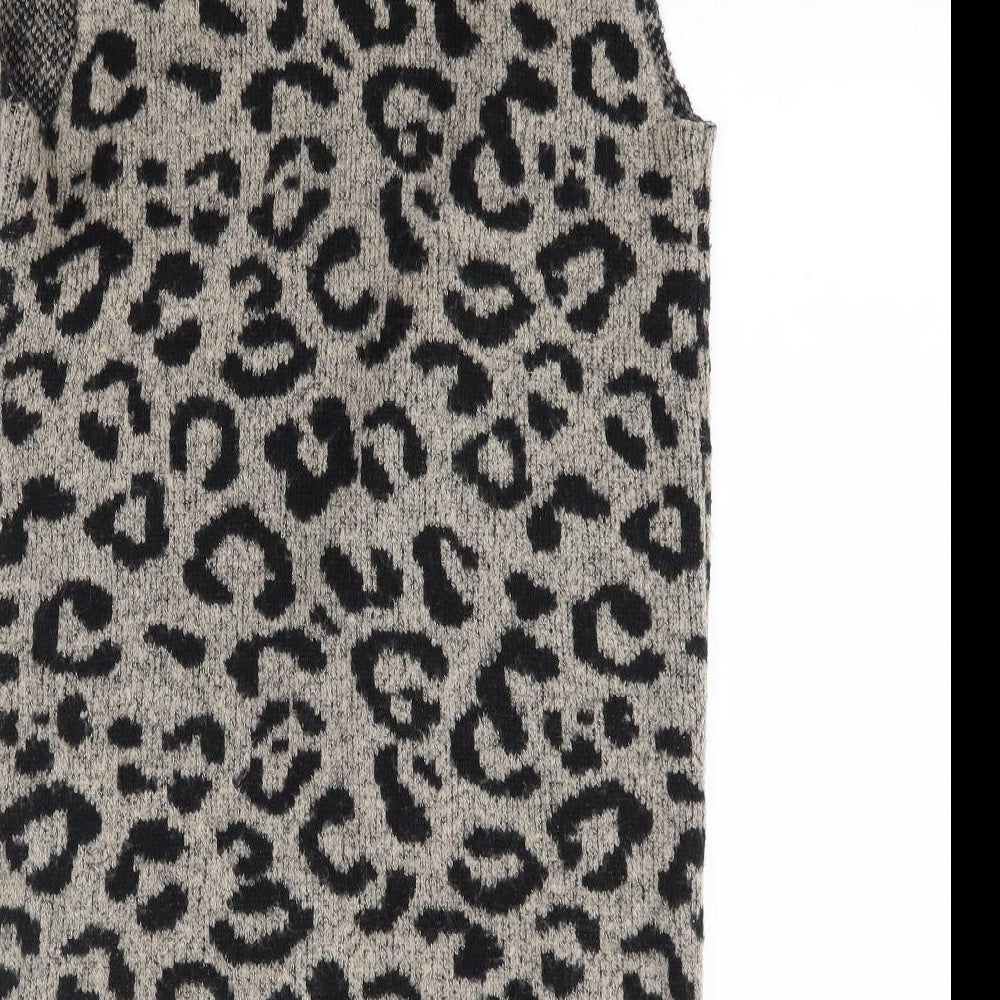 Primark Girls Multicoloured Animal Print Cardigan Jumper Size 13-14 Years
