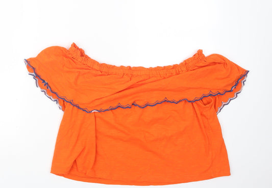 Primark Womens Orange Basic T-Shirt Size 10