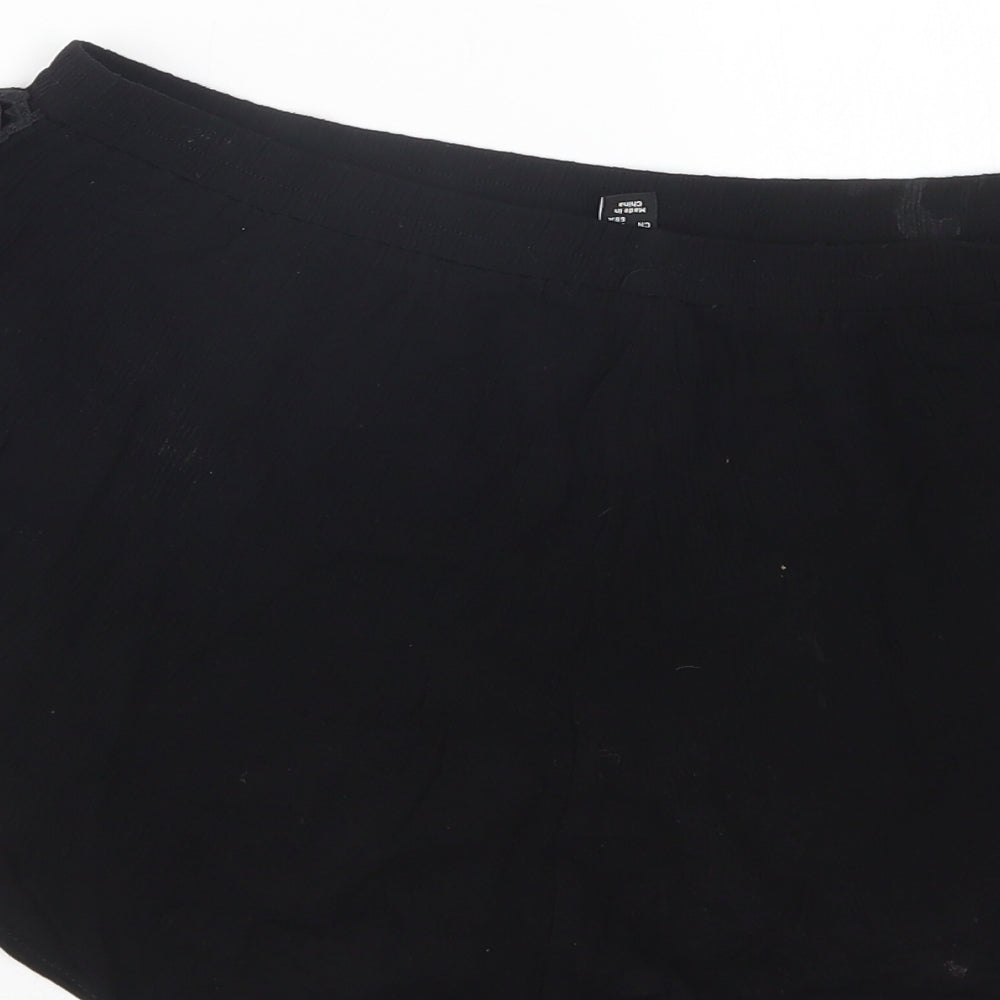 New Look Womens Black Hot Pants Shorts Size L