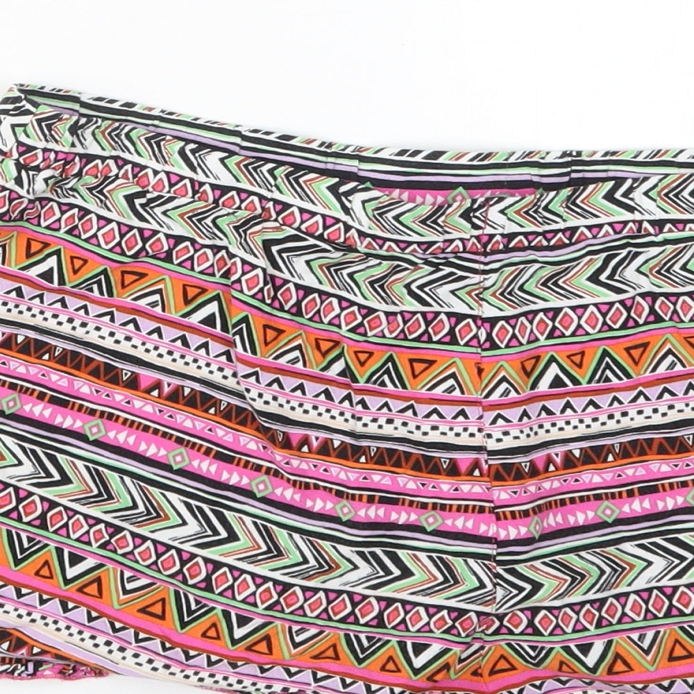 Atmosphere Womens Purple Geometric Hot Pants Shorts Size 10