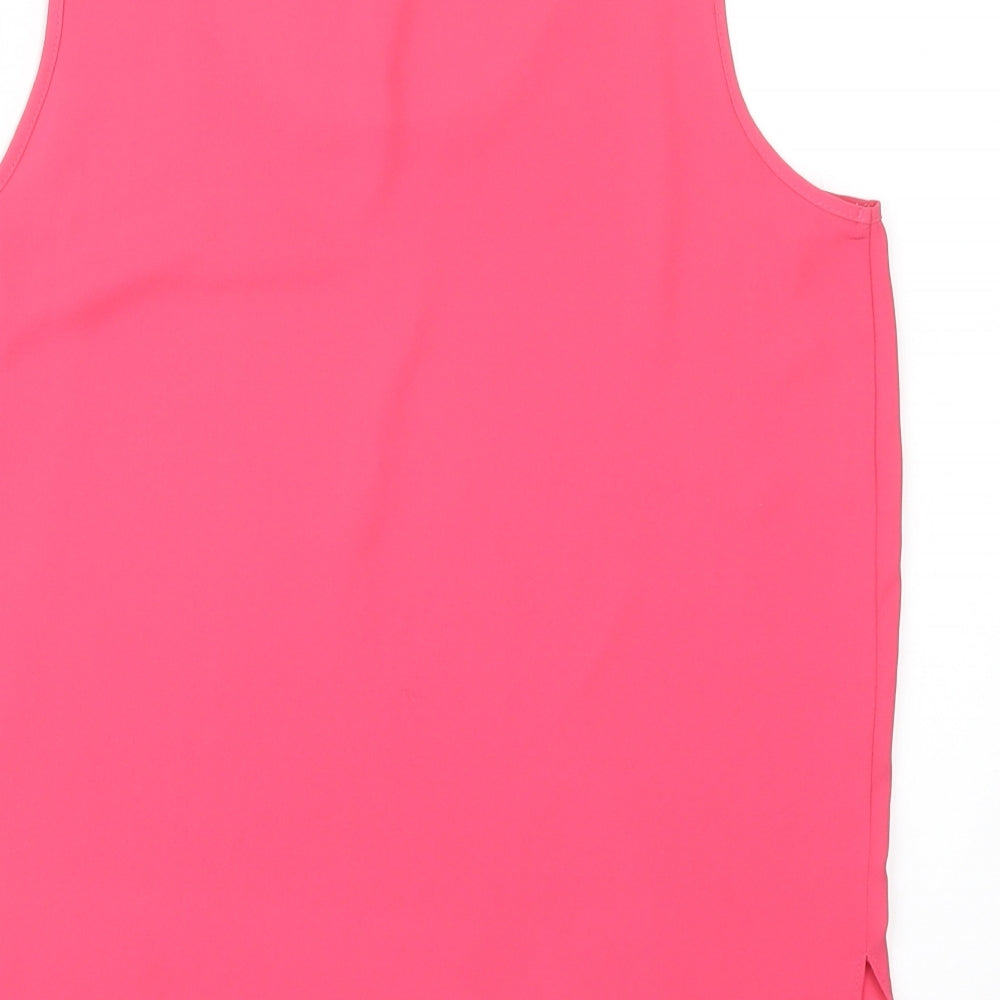 Papaya Womens Pink Basic Blouse Size 8