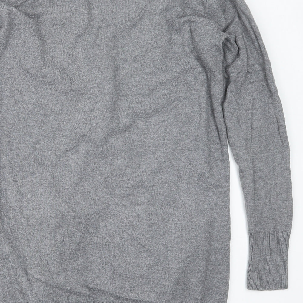 Womens UK Size S H&M Grey Cardigan Jumper
