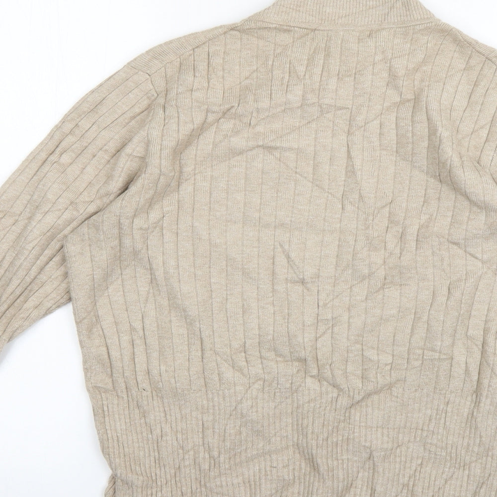 Womens UK Size 10 Marks and Spencer Beige Pullover Jumper