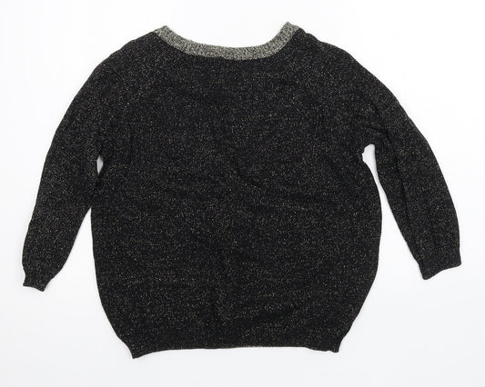 Womens UK Size 10 River Island Black Pullover Jumper