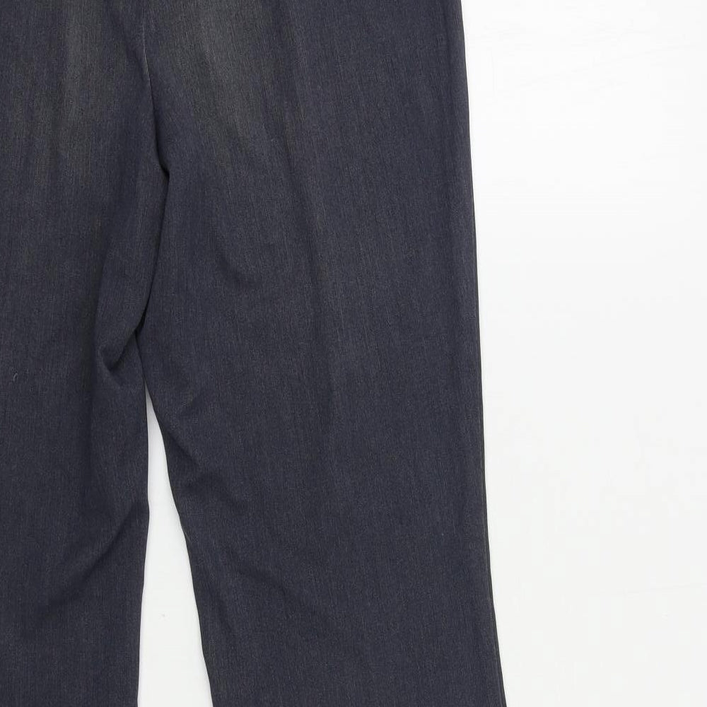 Womens UK Size 12 Marks and Spencer Regular Fit Blue Trousers