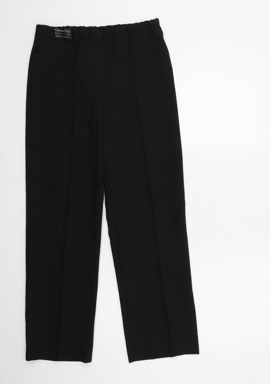 Womens UK Size 10 Epilogue Regular Fit Black Trousers