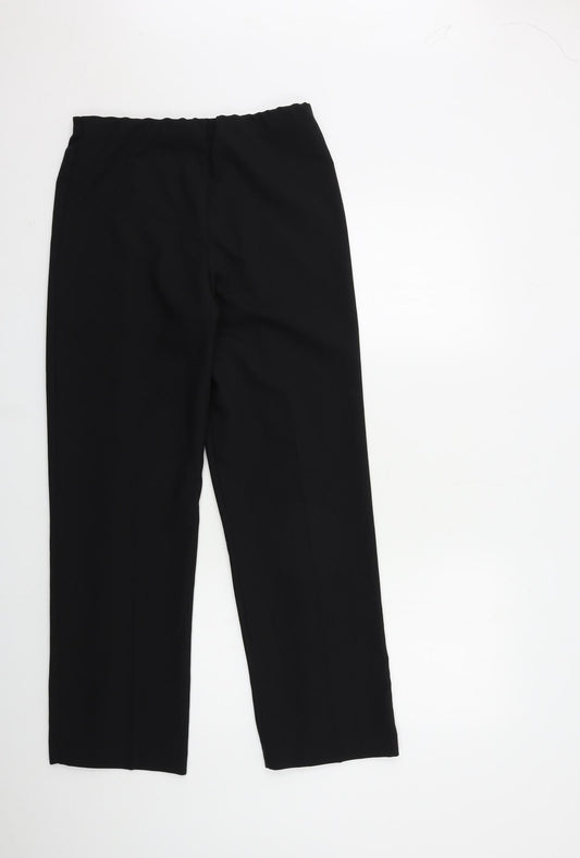 Womens UK Size 10 Epilogue Regular Fit Black Trousers