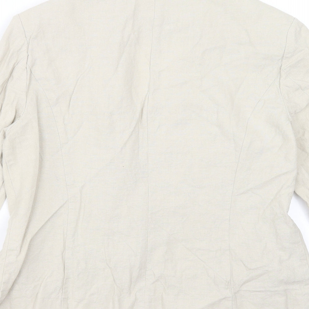 Womens UK Size 12 Marks and Spencer Regular Beige Suit Jacket