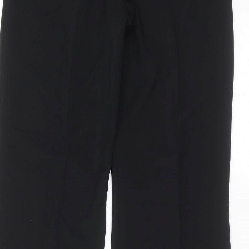 Womens UK Size 8 Marks and Spencer Regular Fit Black Trousers