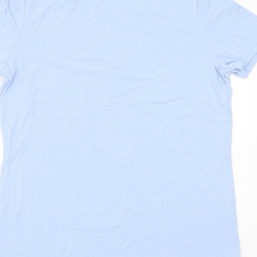 Womens UK Size S anna rose Blue Basic T-Shirt